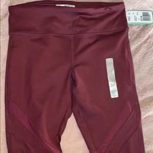 Striped Mesh Ankle Leggings